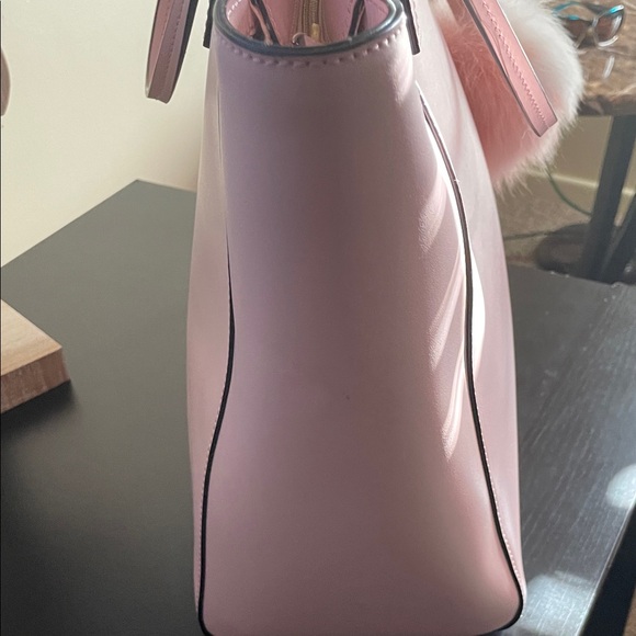 Kate Spade New York Maryanne Light Pink Tote / accent Bow & Pom Pom 15.5” x 10.5 - Picture 6 of 16